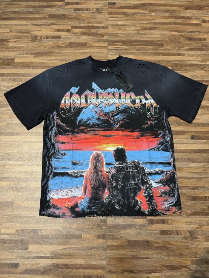 Coastal Sunset Couple's Vintage Washed T-shirt 29035248