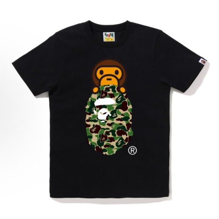 28330499 Baby Milo Camouflage Ape Head Print tee 15 colors