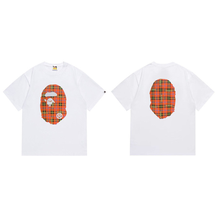 28270607 Checkered Graffiti Dazzle Ape Head Print Tee 28 colors