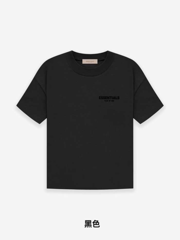 [Big & Tall for weights up to 220 lbs]1:1 quality version Black Flocking Print Short Sleeve