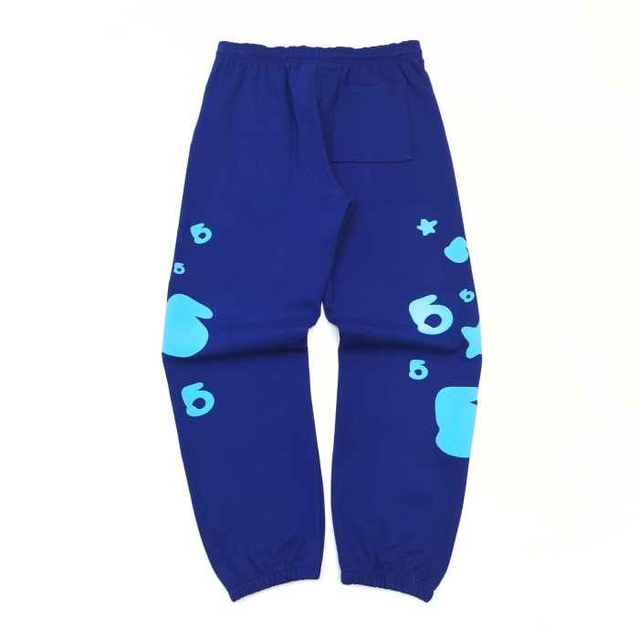 [Big & Tall for weights up to 220 lbs]1:1 quality version Sky Blue Star Dark Blue Print Hoodie & Pants Set 29033215