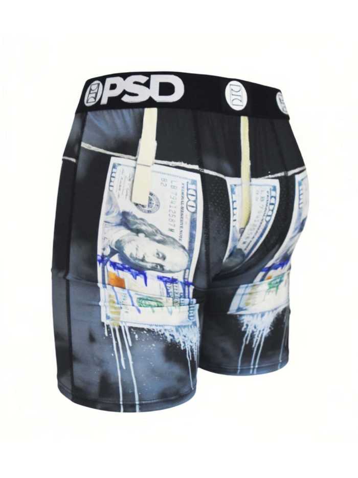 Portrait Banknote Print Boxer Briefs 28629049