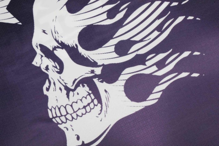 Purple And Black Skull Mesh Jersey Tee 29043145