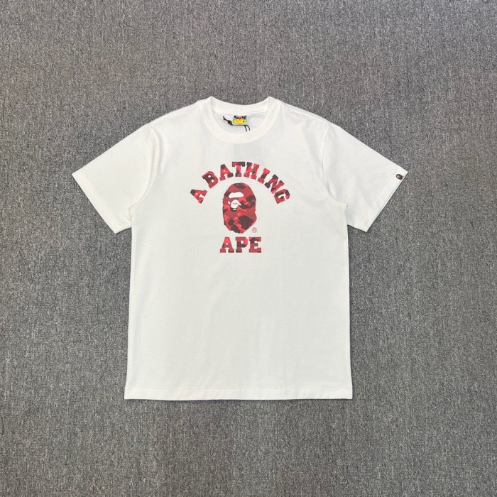 1:1 quality version Camouflage Letter Logo Print Short Sleeve Tee 4 styles