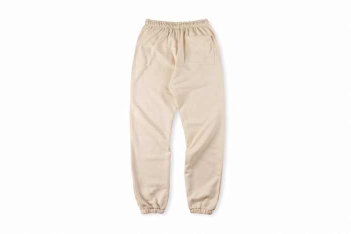 High street red spider web beige and white hair bubble print sweatpants