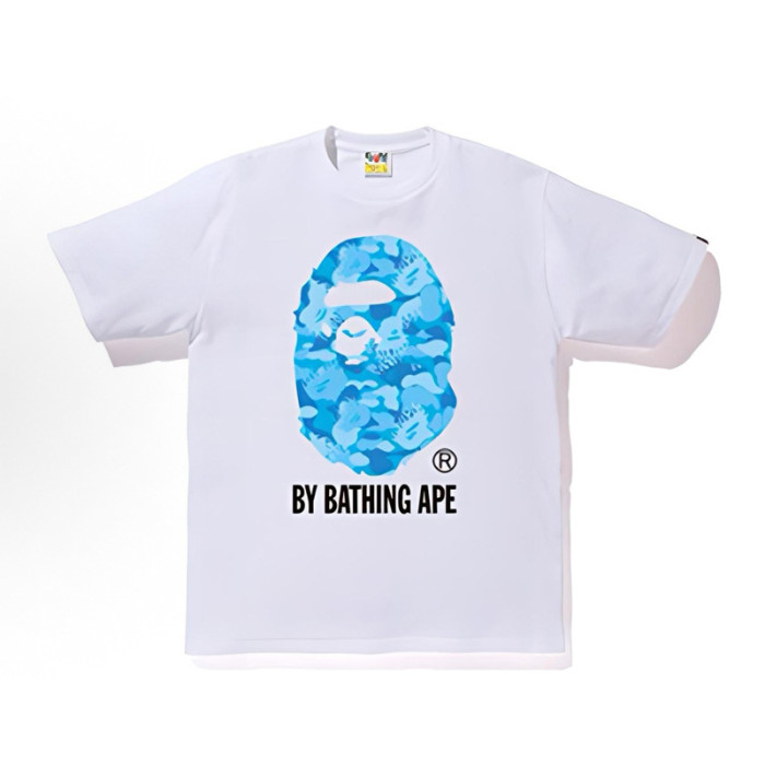 28325707 Camouflage Fuzzy Round Badge Ape Head Print tee 16 colors