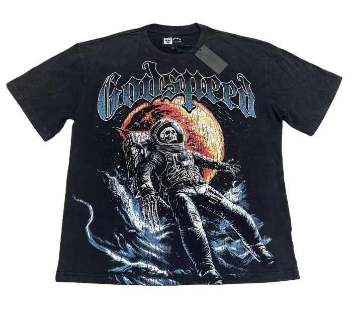 Astronaut Planet Print Washed Version Tee 3 colors 28694025