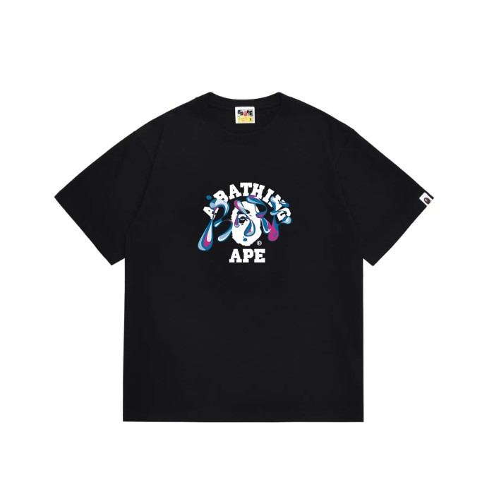 Colorful graffiti font print T-shirt 2 colors 29055777