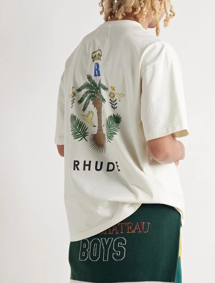Summer Crown Coconut Tree Vintage Short Sleeve T-Shirt