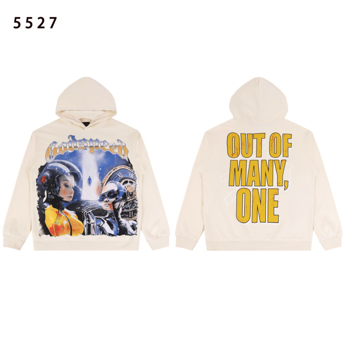 Robot Print Washed Version Hoodie 2 colors 28495504