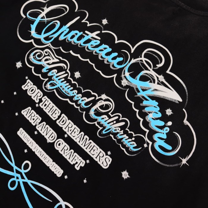 Chateau Script Manor Print Washed Tee 29052416