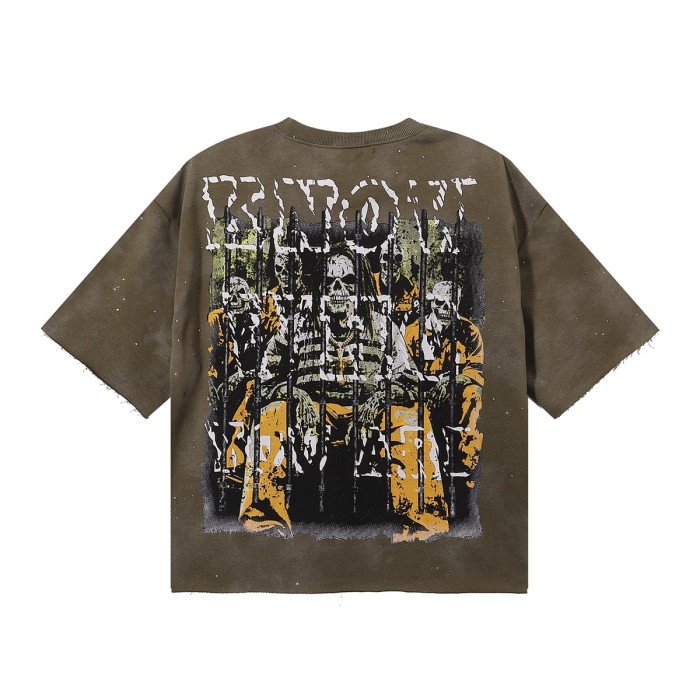 No Discipline F-Terry Cropped Print Tee 2 colors 28930873