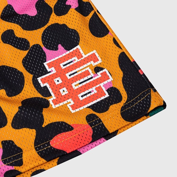 Eric Emanuel EE logo leopard shorts 3 colors