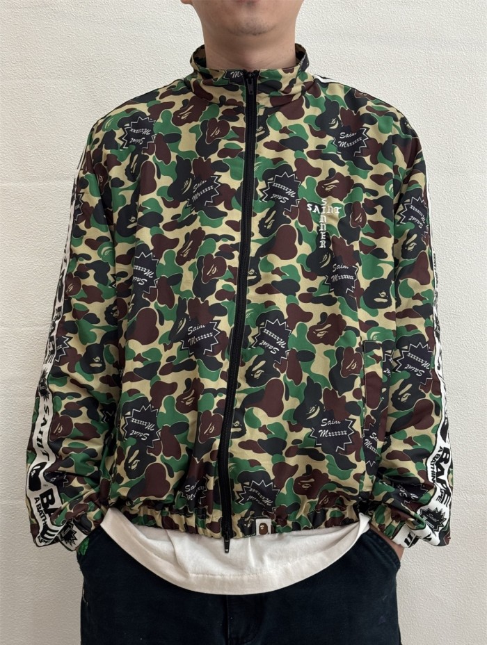 Camouflage Embroidered Jacket & Pants Set 28635665