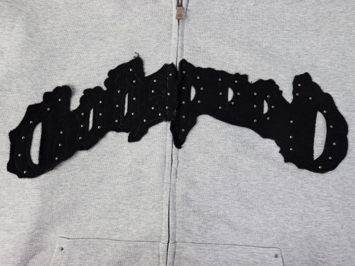 Beaded Embroidered Letter Hoodie & Pants Set 2 colors 28693925
