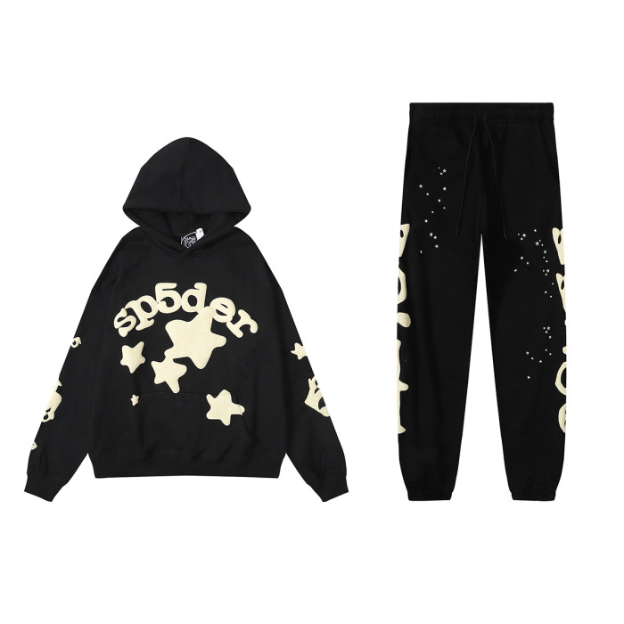Chest Five Stars Monogrammed Hoodie & Pants Set 3 colors
