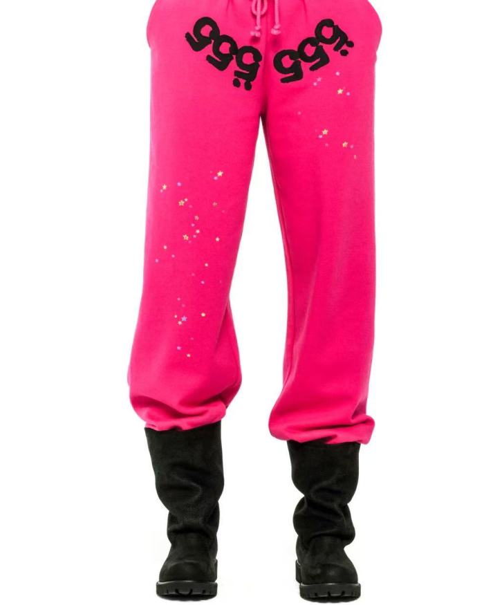 [Big & Tall for weights up to 220 lbs]1:1 quality version Black 555 Printed Hoodie & Pants Set 28777392