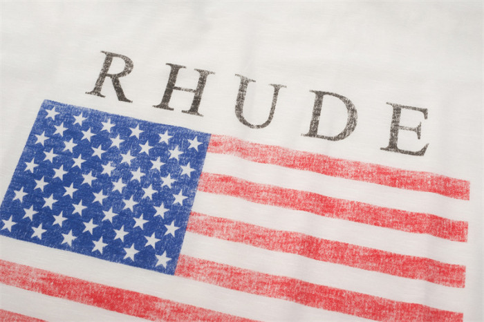 American Flag Slub Cotton Print Tee 29052368