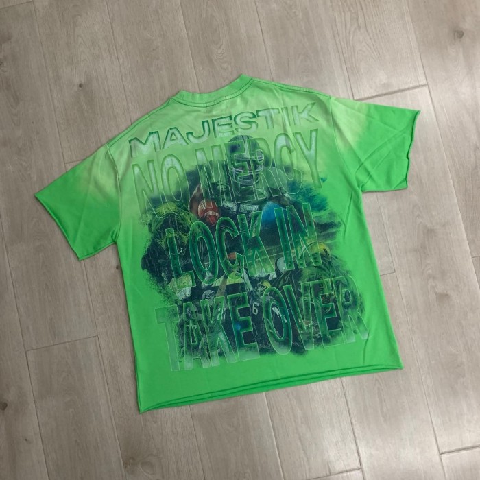 World Rugby Beast Rhinestone Print Washed Tee 29064549