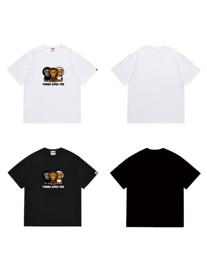 Three little monkeys print print T-shirt 2 colors 29055762