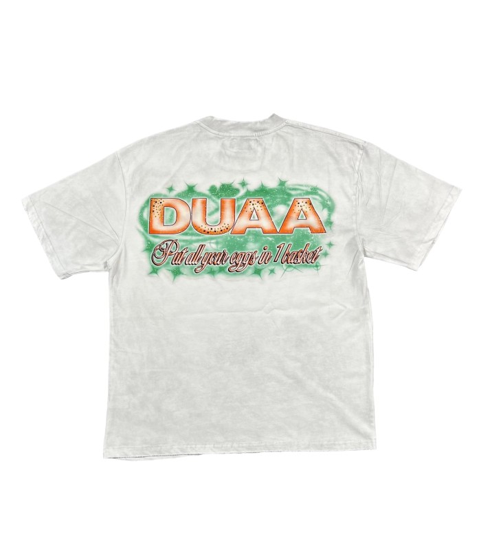 Funny Mallard Duck Rhinestone Print Washed Tee 29053847