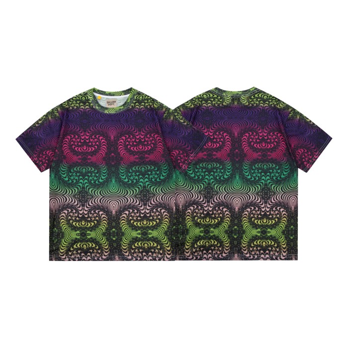Vintage Washed Colorful Letter Tie-Dye Short Sleeve Tee 15 colors