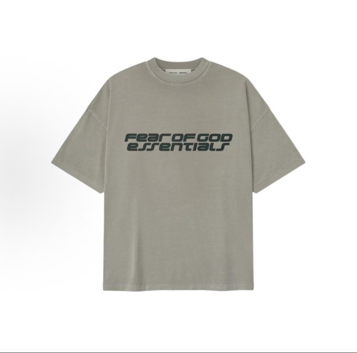 1:1 quality version Washed vintage-style futuristic double-line font logo pure cotton casual T-shirt 3 colors 29060627