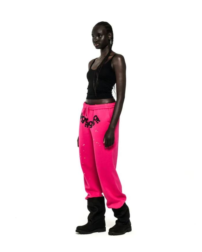 [Big & Tall for weights up to 220 lbs]1:1 quality version Black 555 Printed Hoodie & Pants Set 28777392