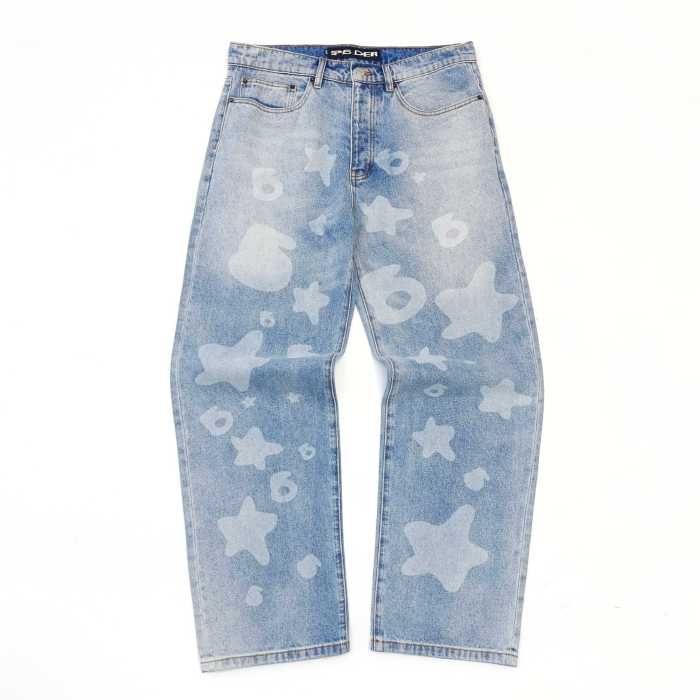 [Big & Tall for weights up to 220 lbs]1:1 quality version 28195415 Dark Logo Jeans 2 colors
