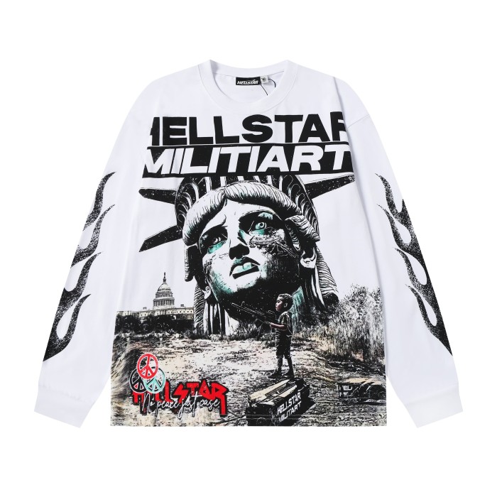 Mechanical Sense Deity Print Long Sleeve T-Shirt 2 colors 28704406