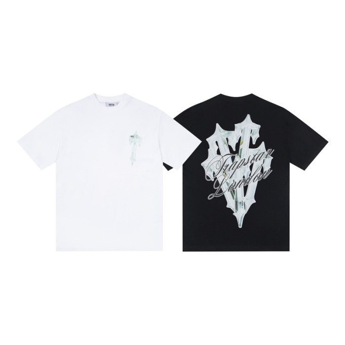 Fit Urban Streetwear 3D Chrome Effect Logo Print T-shirt 2 colors 29077791