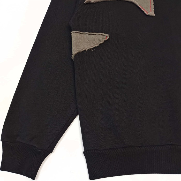[Big & Tall for weights up to 220 lbs]1:1 quality version Grey Star Applique Zipper Hoodie & Pants Set 28893162