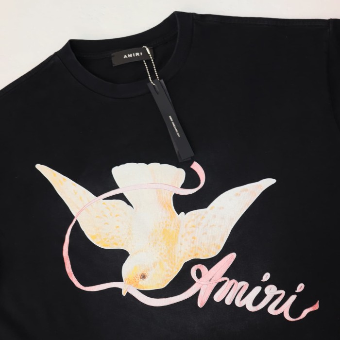 Branch-holding Peace Dove Print Washed Tee 29052424