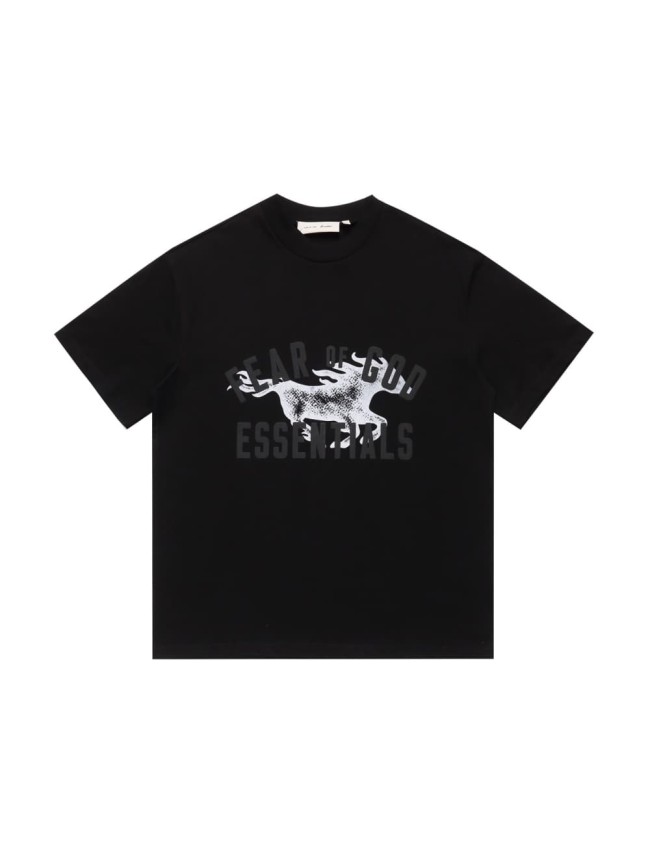 Vintage Benma curved letter black background loose-fitting drop-shoulder T-shirt 29053864