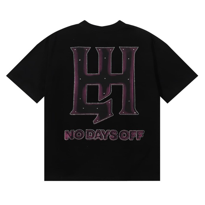 Pink Blindfolded Praying Angel Rhinestone Print Tee 3 colors 29082342