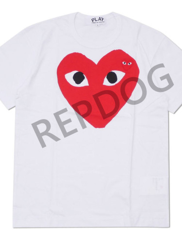 Big Heart Round Neck Printed Tee