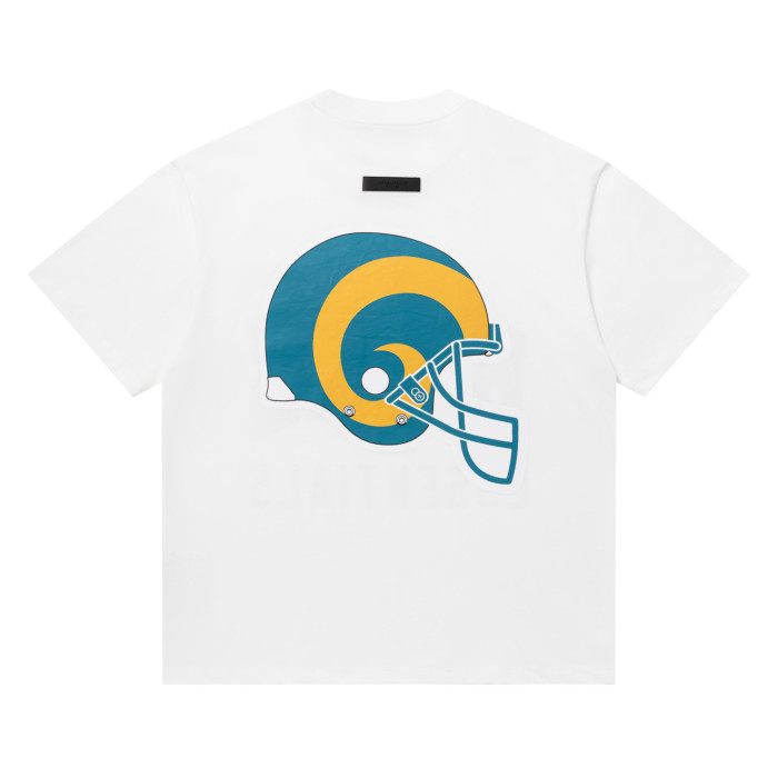 Co-branded curved letter loose-fitting drop-shoulder short-sleeved T-shirt 3 colors 29060601