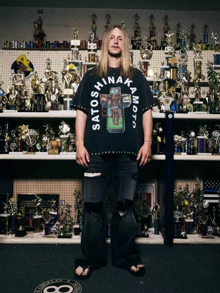 Mechanical Jesus Print Washed Tee 28874712