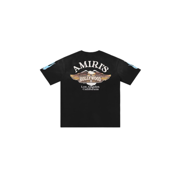 Vintage Flame Letter Print Washed Distressed Tee 2 colors 28979042