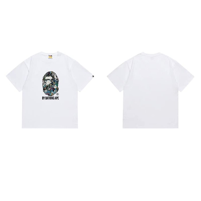 Disordered graffiti camouflage ape print  T-shirt 2 colors 29053634