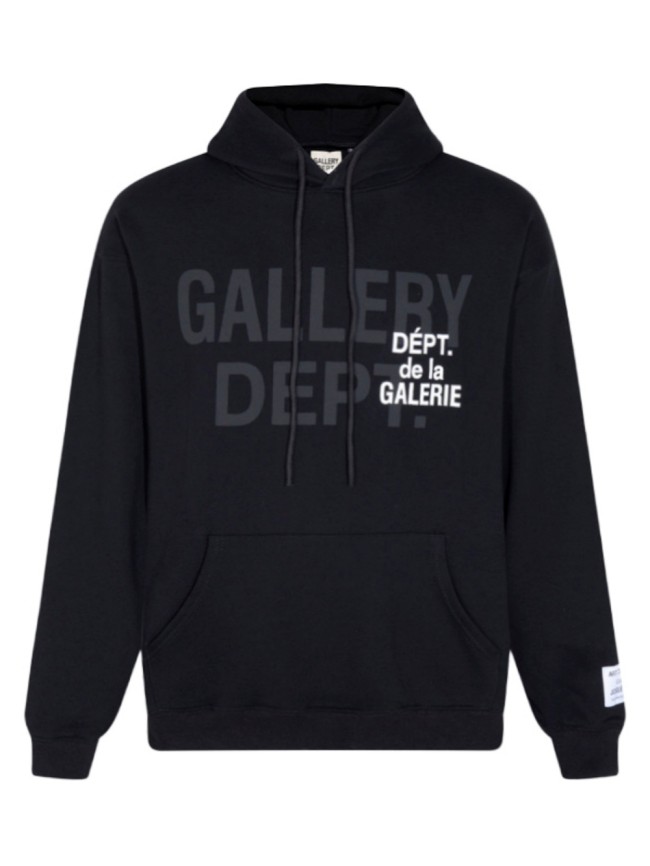 French English Overlapping Basic Letter Slogan hoodie