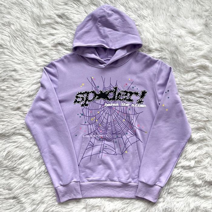 Taro Purple Rhinestone English Character Hoodie