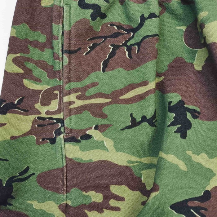 [Big & Tall for weights up to 260 lbs]1:1 quality versionGreen Camouflage Orange French Print Hoodie & Pants Set 28749365