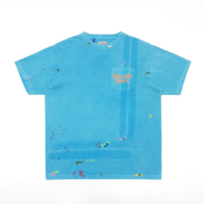 [Big & Tall for weights up to 260 lbs]1:1 quality version Hand Painted Splash Ink Pocket Tee 2 colors