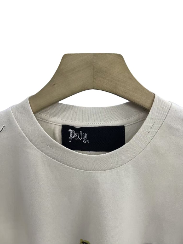 Vintage Hand-painted Graffiti Print Tee 28756447
