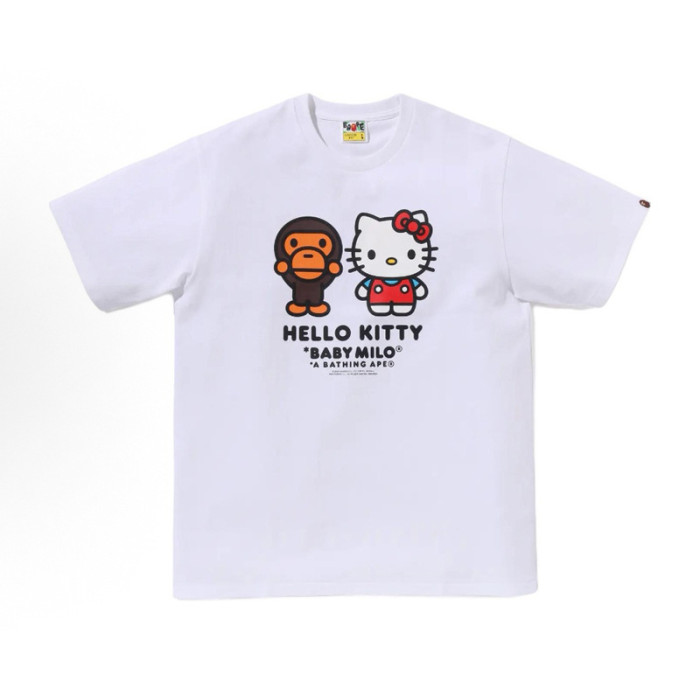 28199410 Hello Kitty & BABY MILO & Tom and Jerry Cartoon Collaboration printed tee 60 colors