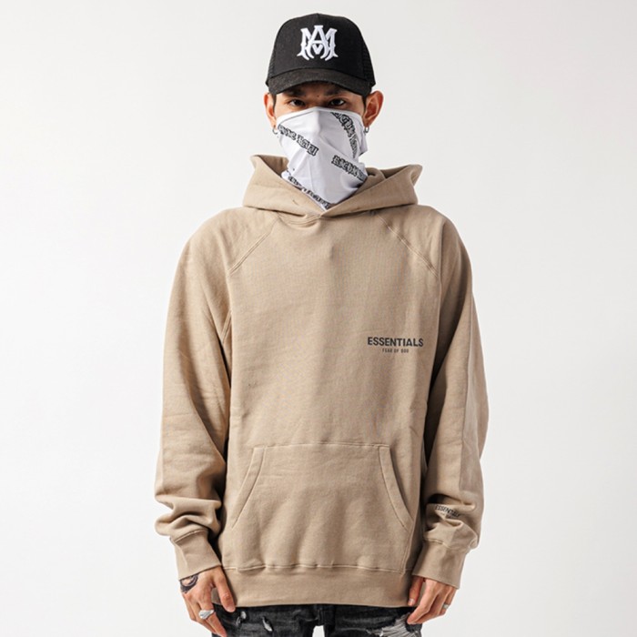 [Big & Tall for weights up to 220 lbs]1:1 quality version  ESSENTIALS small logo pullover hoodie 4 colors-