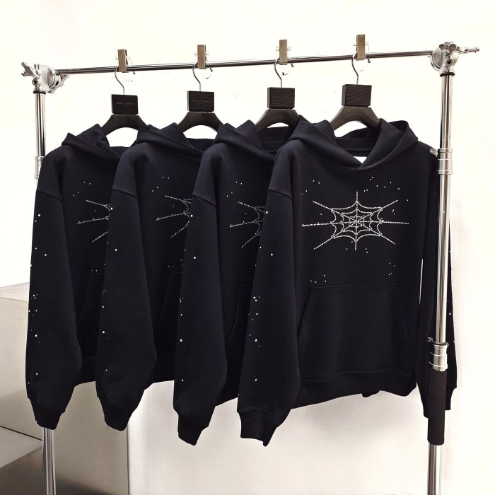 1:1 quality version Diamond Letter Pattern Hoodie & Pants Set 28755443