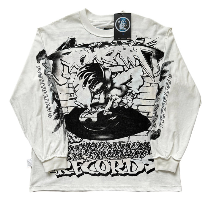 Tai Chi Symbol Print Reversible Long Sleeve T-Shirt 28596847