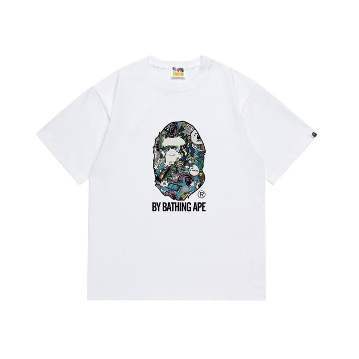 Disordered graffiti camouflage ape print  T-shirt 2 colors 29053634